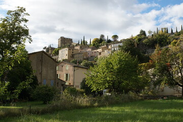 Fototapeta na wymiar Montbrun-les-Bains, Nyons, Drome, Auvergne-Rhone-Alpes, France