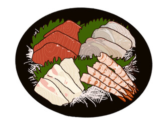 お刺身のイラスト