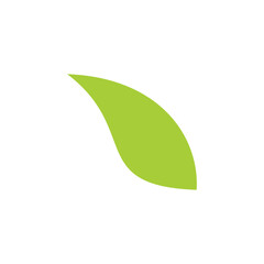 green leaf icon logo symbol illustration
