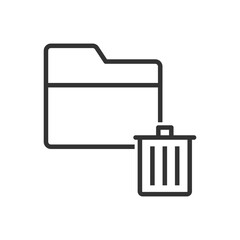 Folder Delete Icon Trash Sign Symbol