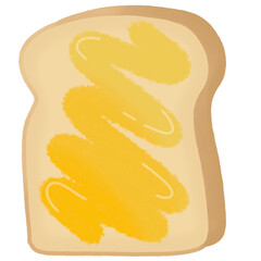 Toast butter