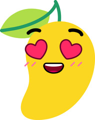 Mango Face Inlove Heart Eye