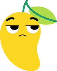 Mango Face Looking Right Mistrust