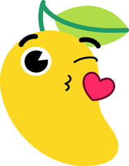 Mango Face Wink Kiss