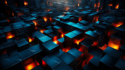 Obraz premium black box background abstract