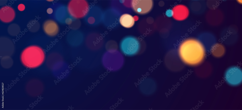 Aufkleber colorful bokeh background. vector bokeh lights