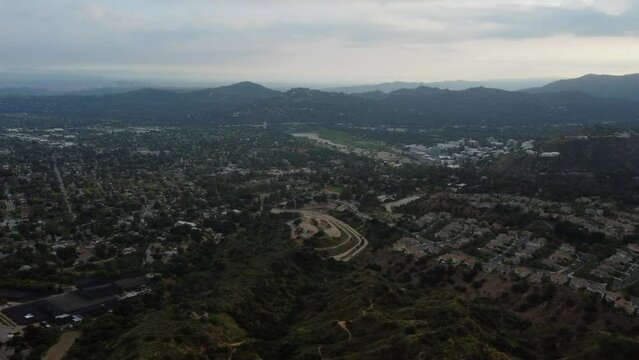 Aerial Cityscape of Altadena and San Gabriel Valley, Los Angeles County