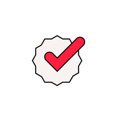 Approved check mark icon