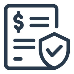 ensuring financial safety and protection icon