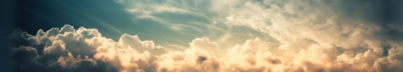 Background of colorful sky concept. Beautiful sunset sky. Nature sky backgrounds. Generative AI