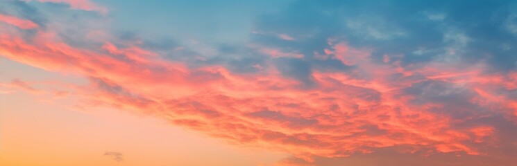 Naklejka na ściany i meble Background of colorful sky concept. Beautiful sunset sky. Nature sky backgrounds. Generative AI