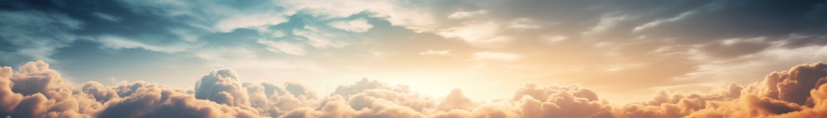 Background of colorful sky concept. Beautiful sunset sky. Nature sky backgrounds. Generative AI