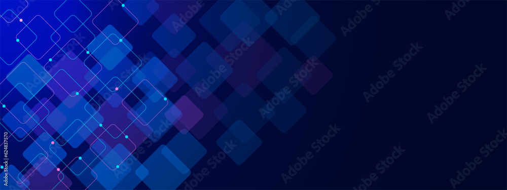 Aufkleber digital geometric with connecting lines and dots. global network connection and social communication