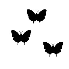 Butterfly silhouette