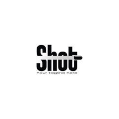 Shot logo design vector graphics