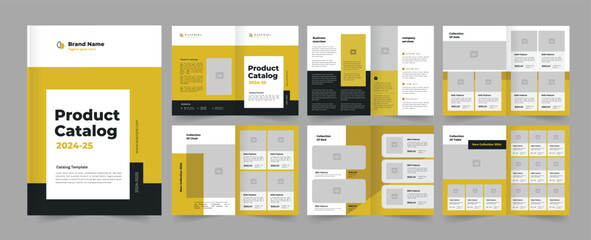 Fototapeta na wymiar Product catalog design for your company. Company product catalogue design template,