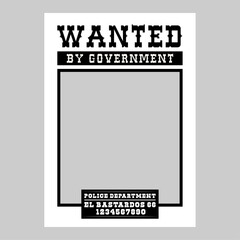 Westerm wanted poster template