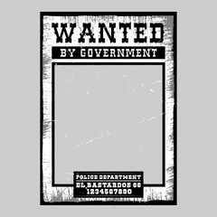 Westerm wanted poster template