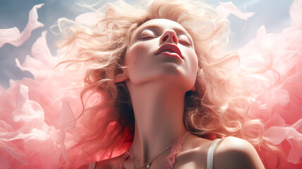 Wundersch&ouml;ne Frau. Portrait. Generiert mit KI