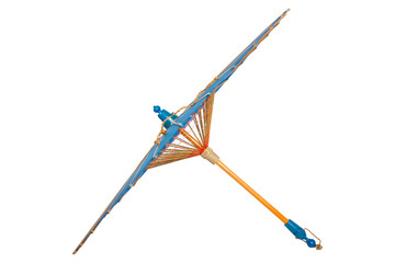 Japanese Parasol. Isolated on white background. Japanese umbrella from the sun.