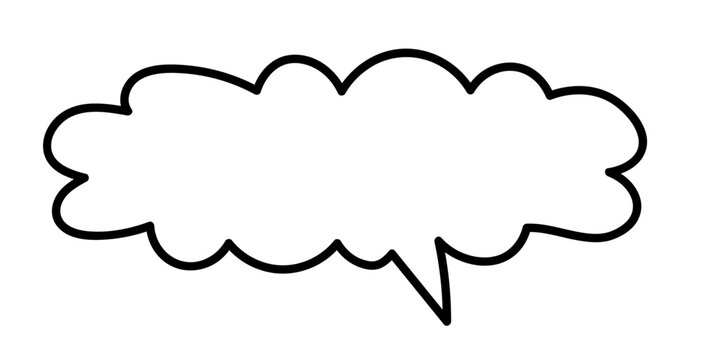 Szeroki dymek chmurka