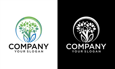 human life logo icon of abstract people tree vector. this design represents eco friendly green, family tree, signs and symbols.