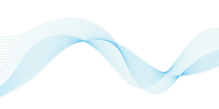Abstract flowing wave lines particles. Design element for technology, science, modern concept.vector eps 10 © Sigit