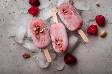 mini glaces esquimaux fait maison fraise framboise