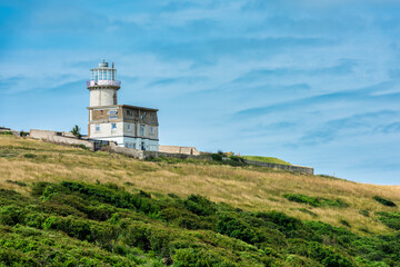 Fototapeta na wymiar Belle Tout Lighthouse at Beachy Head near Eastbourne, East Sussex, England 