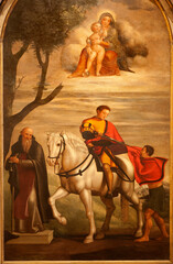 Verona - George paint from side altar in Saint Anastasia's church Giovan Francesco Caroto  (1480 – 1555).