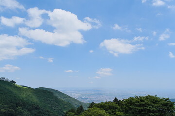 Fototapeta na wymiar 丹沢大山から見える景色　View from Tanzawa Daisen