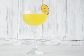 Glass of Bananarama cocktail