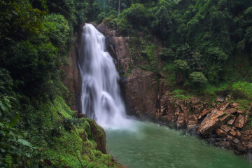 Fototapeta na wymiar Haew Narok Waterfall Khao Yai National Park in Thailand.