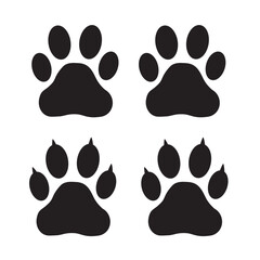 Icono de huellas de perro y o gato. Vector © Mercedes Fittipaldi