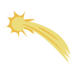 Isolated colored shooting star icon Vector