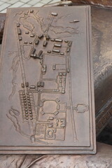 City plan. Sculpture by Anthony Tyzenhaus c. In 1770-1780 Grodno headman. Belarus