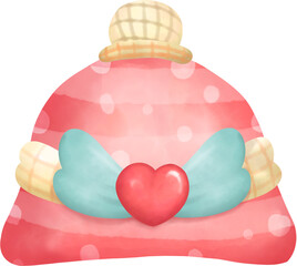 Santa's hat elements