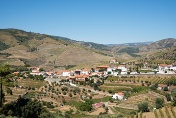 Paisagem no Vale de Mendiz no Douro