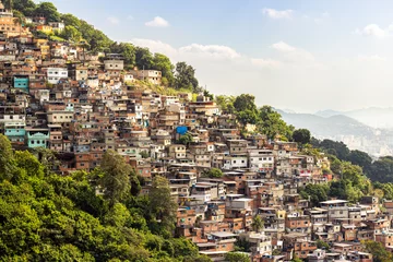 Fotobehang Favela do Rio de Janeiro, Morro dos Prazeres © Jonsson