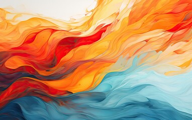 Obraz premium Abstract background with colorful waves.