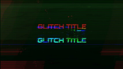 Glitch Flare Title