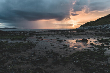 Obraz premium sunset on Thurstaston beach