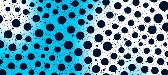 Dots halftone white & blue color pattern gradient grunge texture background