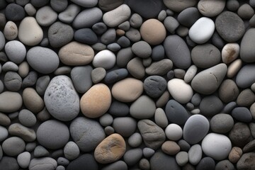 Fototapeta na wymiar Pebbles on the beach. Generative AI