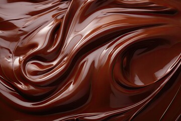 Close up of Sweet Chocolate Melting