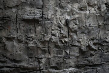 Wall fragment, gray texture background. Generative AI