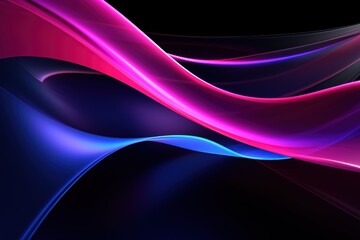 Abstract Wallpaper, Colorful Shape on a Black Background.