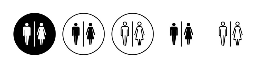 Fototapeta na wymiar Toilet icon set. restrooms icon vector. bathroom sign. wc, lavatory