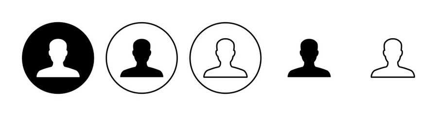 People icon set. person icon vector. User Icon vector