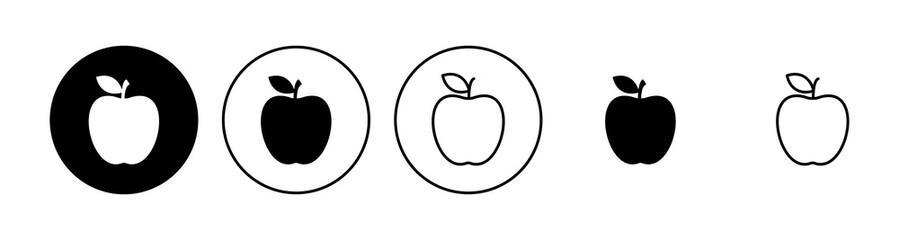 Apple icon set. Apple vector icon. apple symbols for your web design.